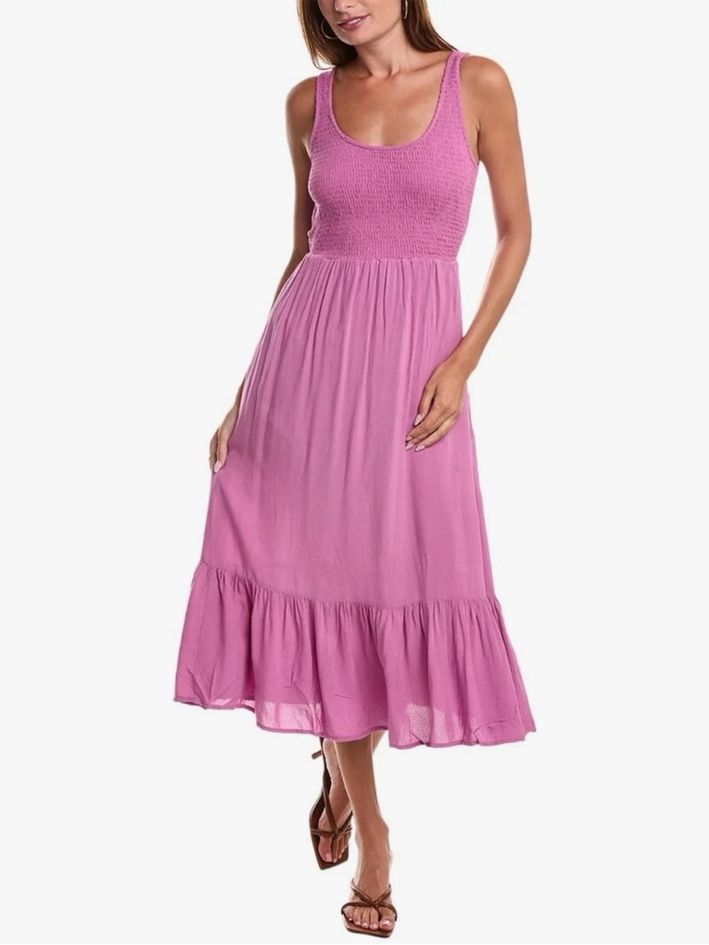 Saltwater Luxe Twisted Midi Dress